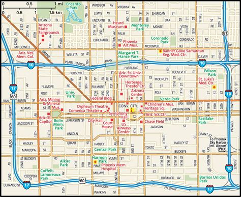 city of phoenix street map.